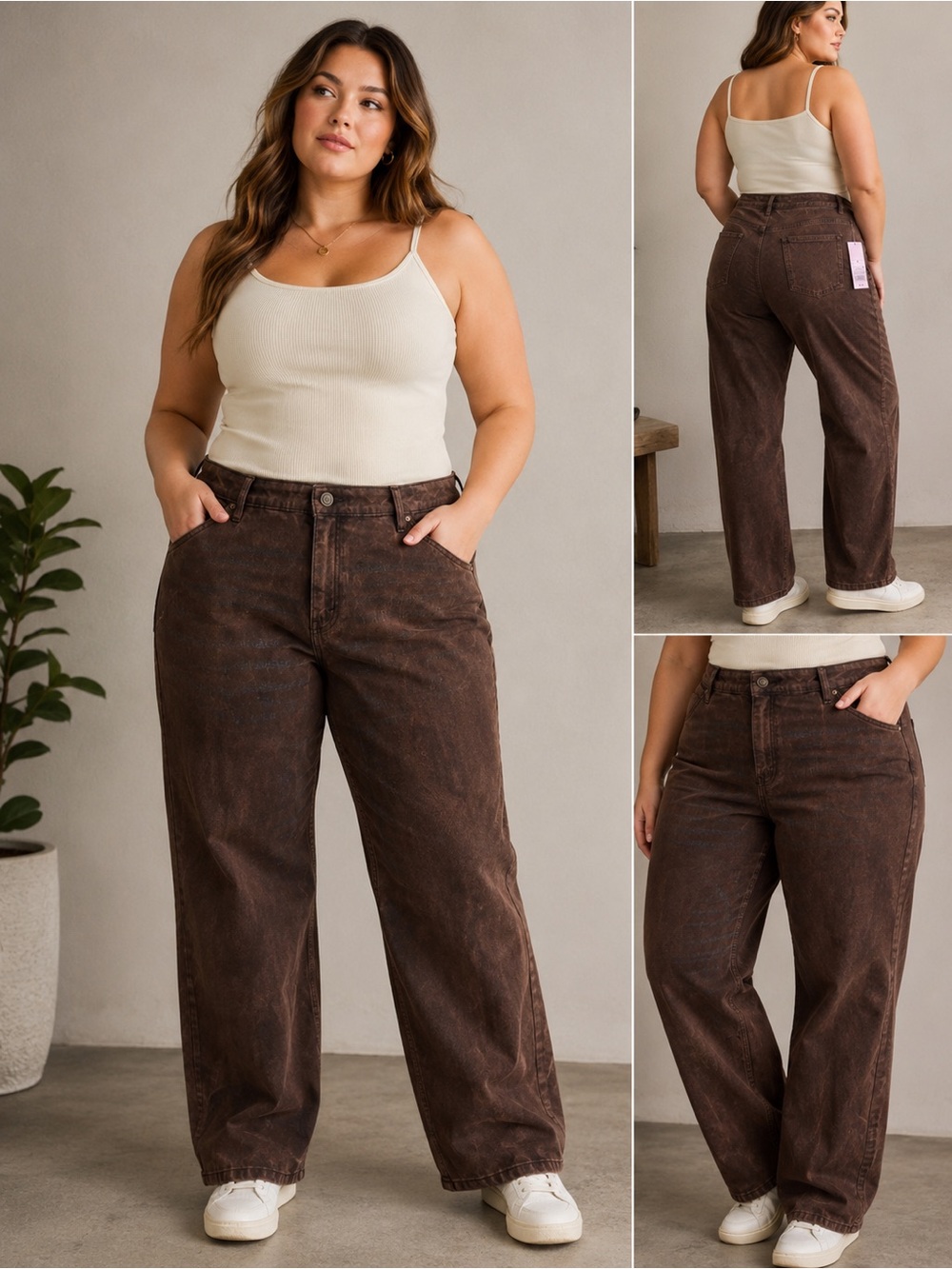 Wild Fable NWT Brown ’90s Relaxed Straight Jeans Size 16 Mid Rise 31” Inseam